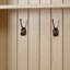 Arbre d'entrée style ferme en bois avec design arqué-1639629356