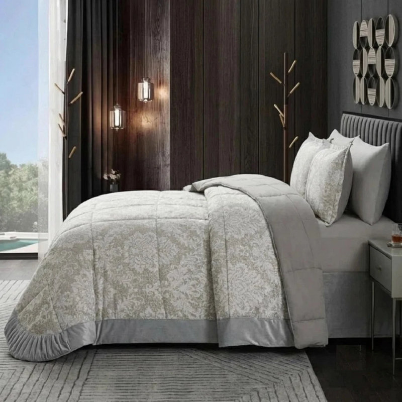 Bedspread Charm Double Beige, 250x250 cm, Mink