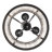 Antencio 3 - Light Gunmetal Cylinder Pendant