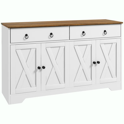Storage Wood Console Table with 2 Drawer