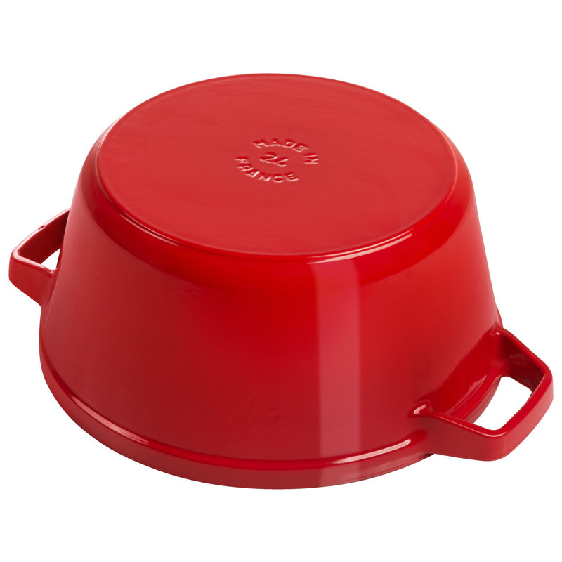 Staub Cast Iron 4-Pc Stackable Set, Cherry