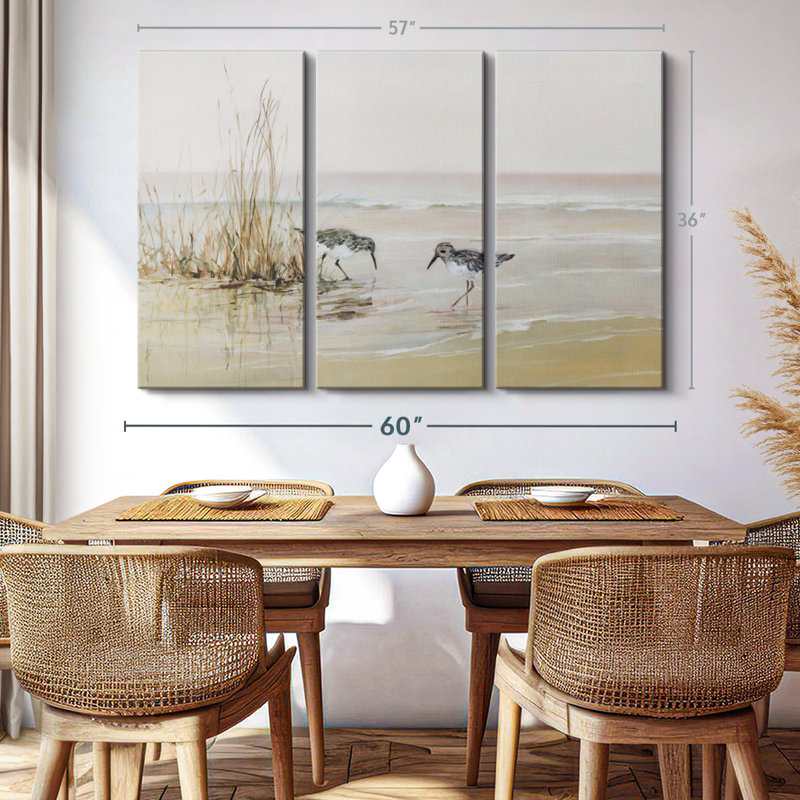 «Early Risers I», 3 pièces, H 36 po x l 57 po