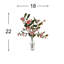 Organic Modern Magnolias in Glass Vase