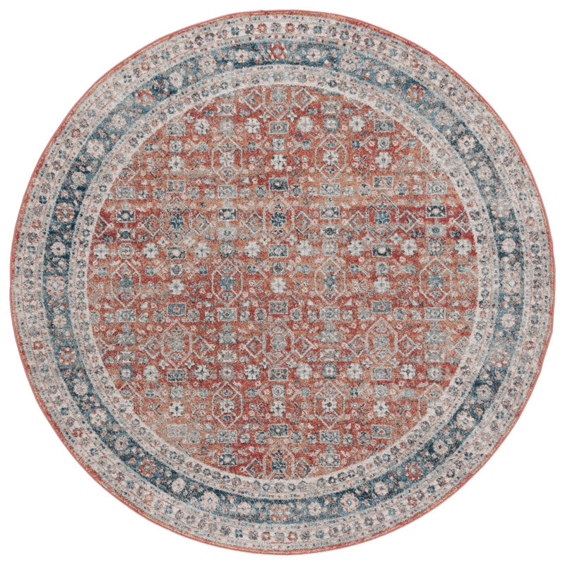 Tapis oriental performance Kolbeinn Vintage Tabriz, Rond 6 pi 7 po