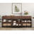 3 In 1 Multifunctional Sideboard Buffet Cabinets With 6 Glass Doors And 3 Drawers, Modern Sideboard Credenza With Metal Base, Coffee Bar Storage Cabinet For Living Room, Kitchen-1997138952-2004933307