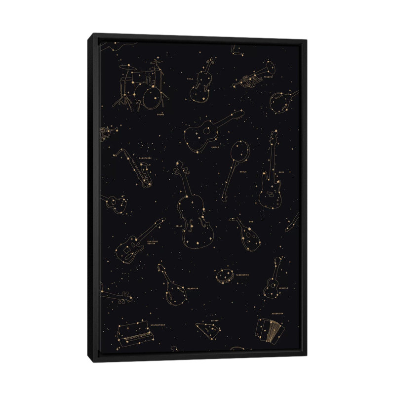 «Heaven's Music» par Florent Bodart, impression sur toile tendue, H 26 po x l 18 po x P 1,5 po, Toile avec cadre noir