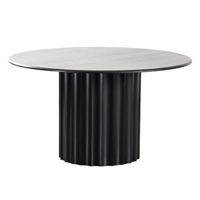 Solid Wood Dining Table Round Pedestal Kitchen Table