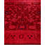 Overdyed Hand-Knotted Wool Modern-Contemporary Red Area Rug 8' 10" x 11' 10"