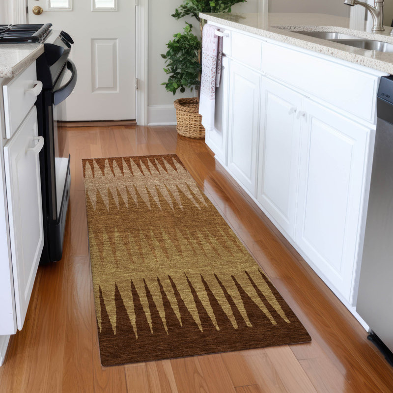 Premium Machine Washable Prisco Paprika Rug, Runner 2'3" x 7'6"