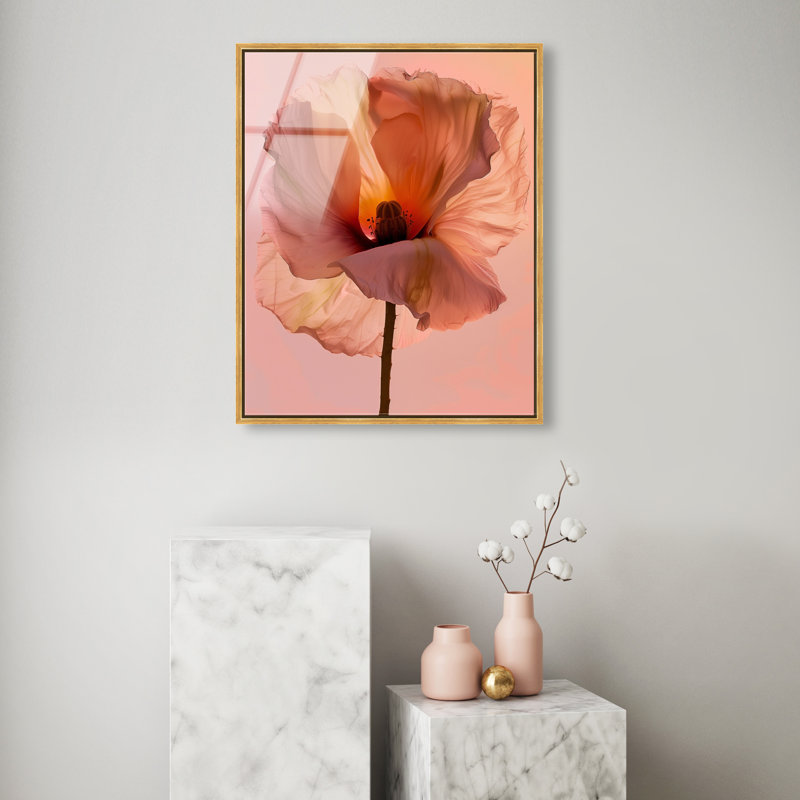 Amber Radiance I Print, 37"H x 31"W, Gold Floater Frame