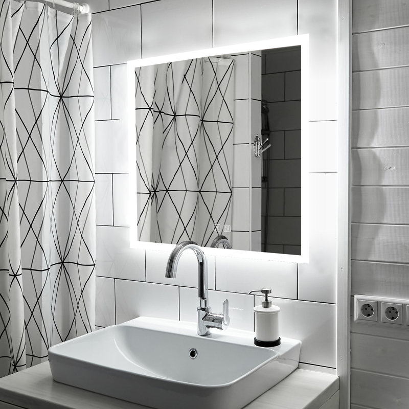 Miroir mural Naliyah, 30 po x 30 po