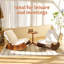 Chaise berçante confortable, fauteuil oscillant de haute qualité, structure en bois massif, parfaite pour une chaise d'appoint à plusieurs réglages-1631077673