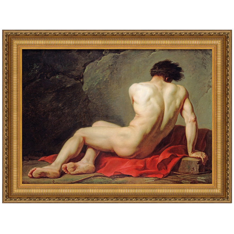 Patrocles, 1780 Print by Jacques-Louis David, 26.25" H x 33.25" W x 1.875" D