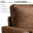 Aisha 70" Faux Leather Square Arm Loveseat-91527611