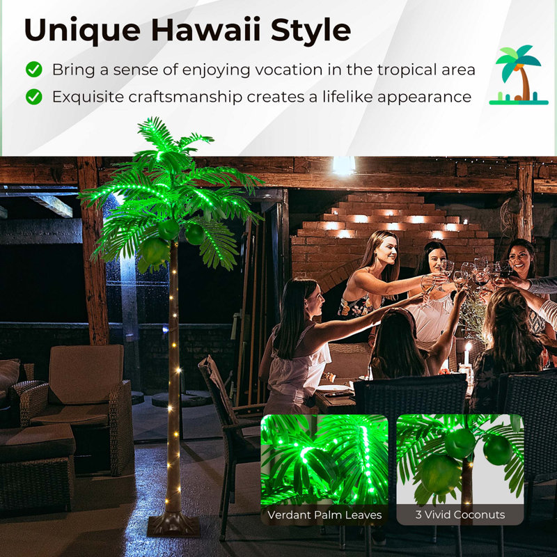 72'' Palm Tree in Freestanding