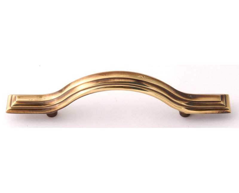 Geometric Arch Pull, Polished Antique