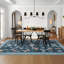 Rectangle Floral Washable Area Rug-979939520-979939526