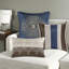 Ensembles de literie en jacquard bleu marine de luxe, édredon en polyester durable avec coussins décoratifs pour maison moderne