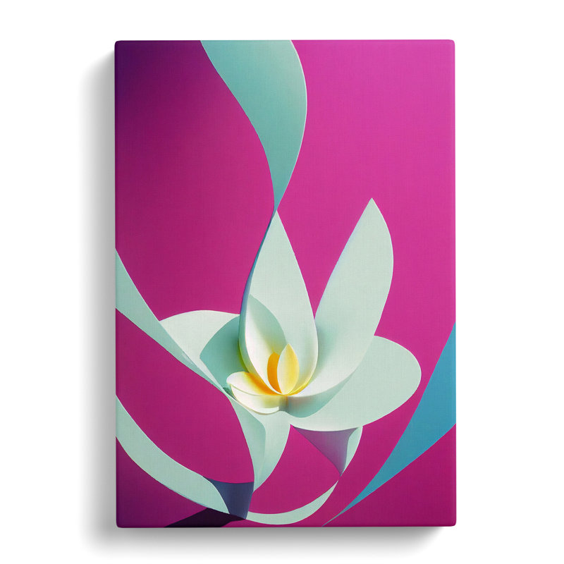 An Alluring Flower Abstract - Wrapped Canvas, 60cm H x 40cm W x 3cm D
