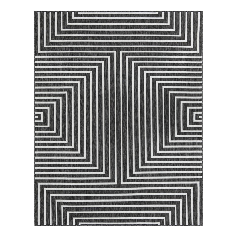 Unique Loom Geometric Indoor / Outdoor Rug & Reviews | Wayfair