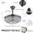 Zink Ceiling Fan with LED Lights