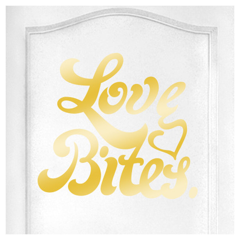 Wall Decal, Shiny Gold
