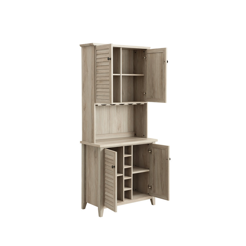Rushden 31.75'' Bar Cabinet, Light Gray