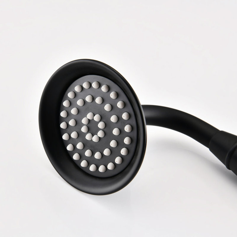 Matte Black Shower System - 4 Spray Modes, Easy Water Control 360° Rotation, Calcium Build-up