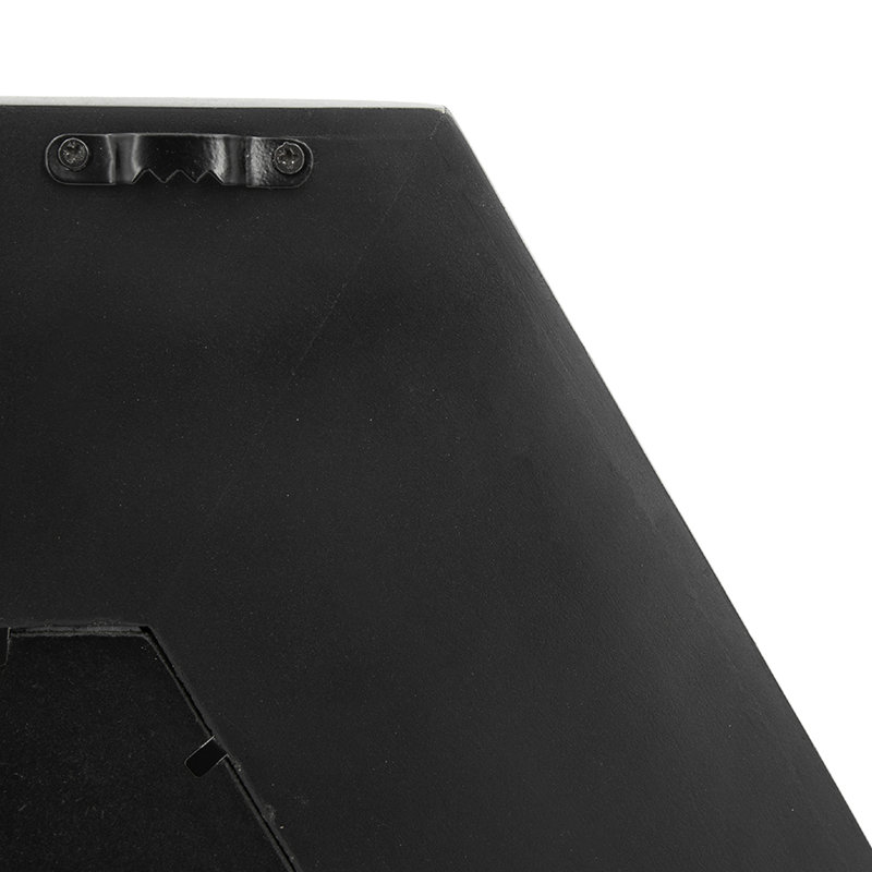 Miroir hexagonal à cadre en bois massif, magnifique couloir de salle de bain, 18,5 po x 18,5 po, ornement noir, Noir