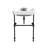 Cheviot Products Essex 24" Console Bathroom Sink with Overflow & Metal Base-17756042-105705579