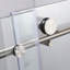 Portes de douche sans cadre de 60 po de largeur x 76 po de hauteur avec verre trempé transparent de 5/16 po (8 mm), finition nickel brossé