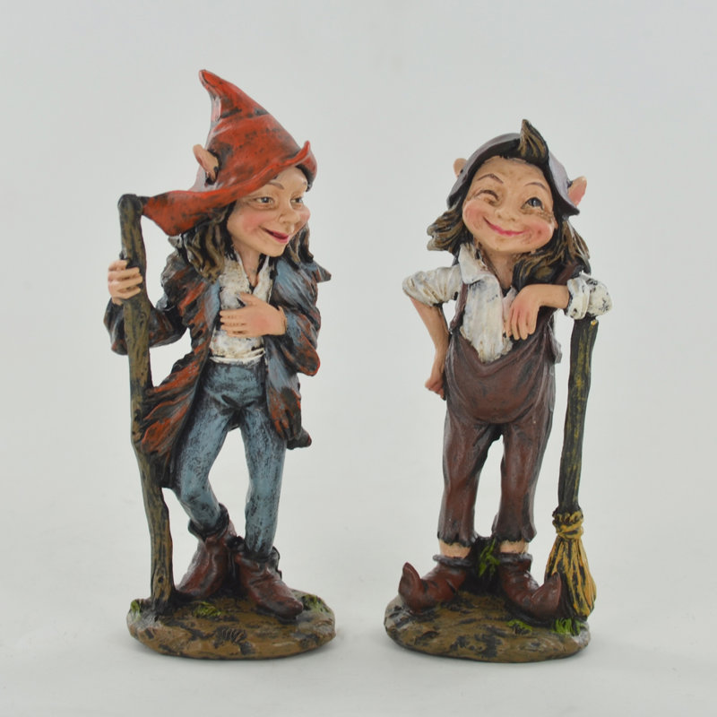 Eudora Fairies UV Resistant Resin Garden Statue