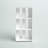 Modern White Color Bookshelf, 3 Shelves, 23.6 x 9.8 x 48.0 Inches | 100% Melamine Coated Particle Board, Thickness: 0.7 Inches | Wall-Mountable Design for Space-Saving Storage, Elegant & Functional Home Organization-2075435335