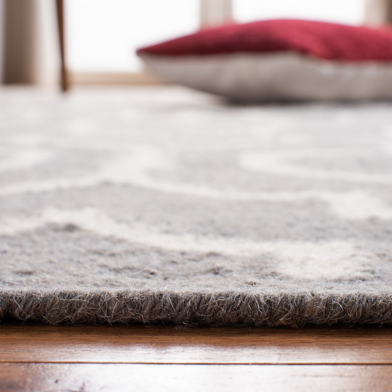 Tapis géométrique en laine / coton tissé à la main et à plat Waucoma, Tapis de couloir 2 pi 6 po x 10 pi