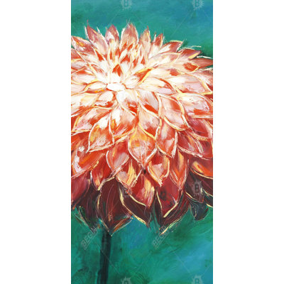 Abstract dahlia flower - 15.75"x31.50" Desk mat