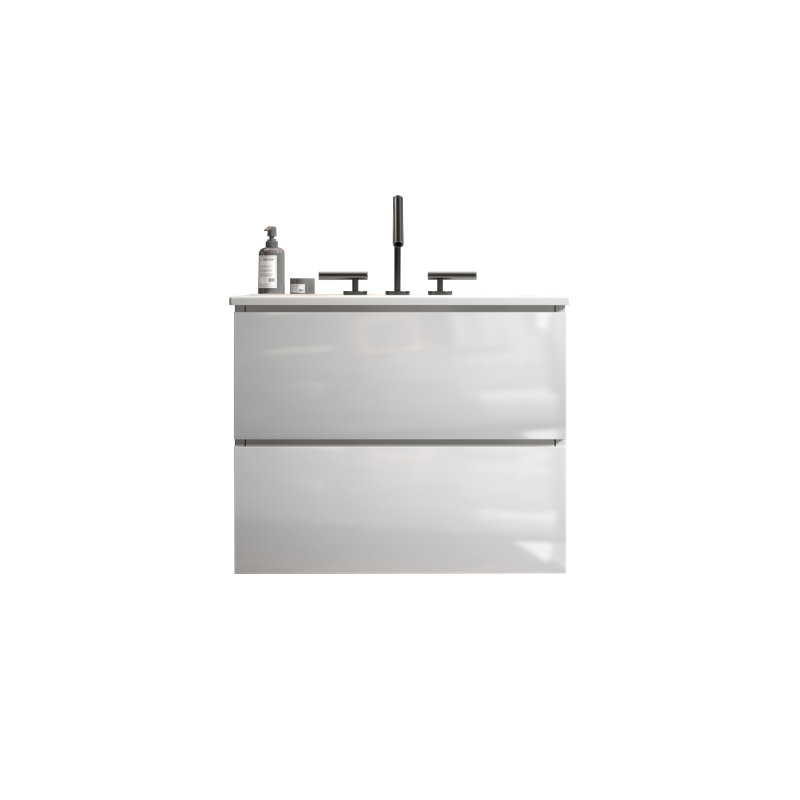 Devon Wall-Mounted Bathroom Vanity with Sink