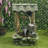 39"H Water Well Fountain with LED Lights for Patio