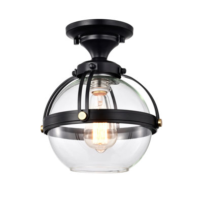 Glass Semi Flush Mount