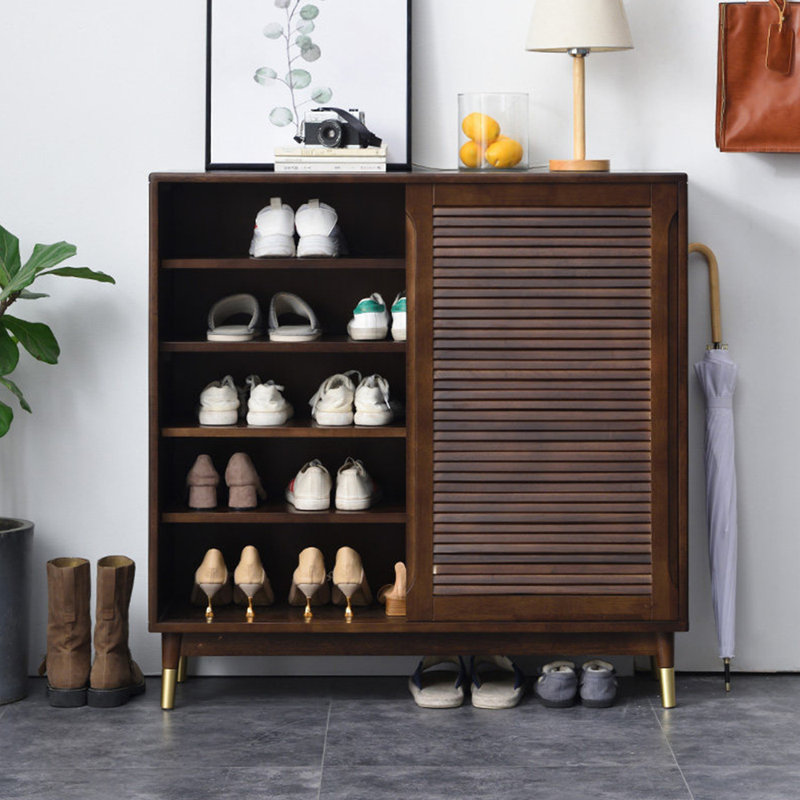 Chinese style light luxury storage shoe cabinet, 39.37" H x 47.24" W x 13.78" D
