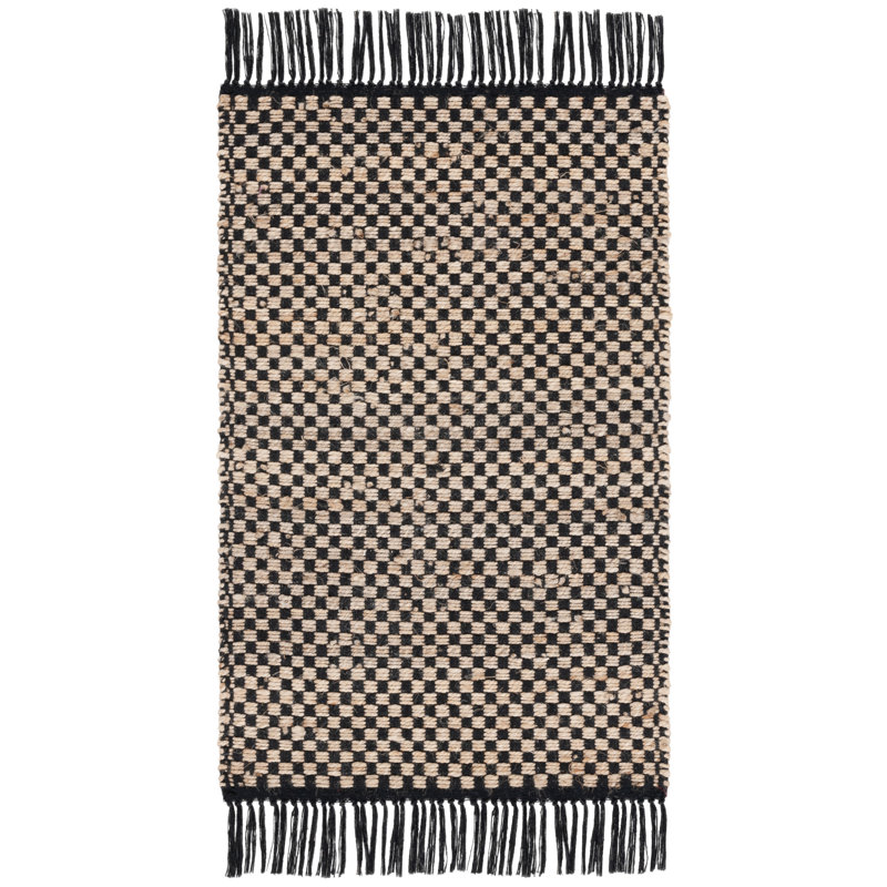 Horrighs 978 Area Rug In Natural / Black, Rectangle 5' x 8'