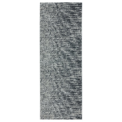 Tapis rayé gris Vanita
