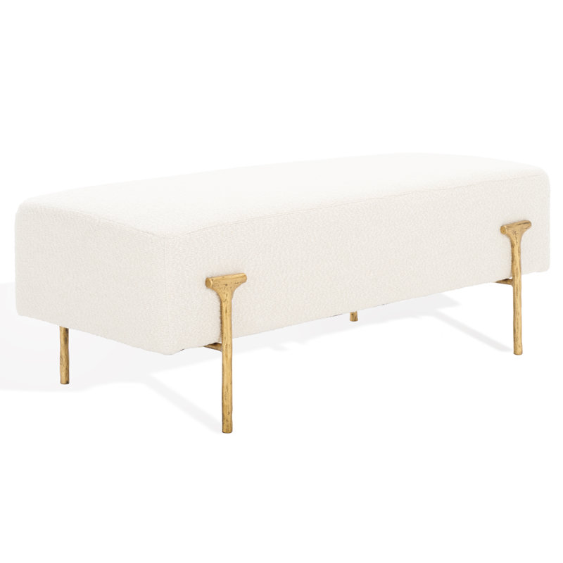 Jessa Boucle Bench, Brass
