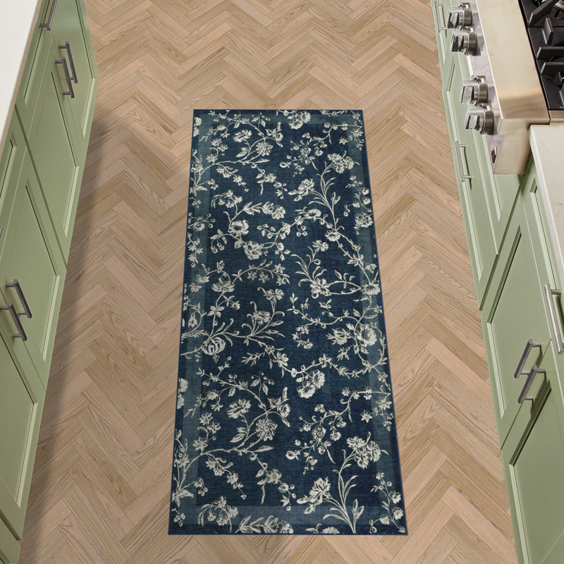 Laura Ashley Aria Border, Tapis de couloir 2 pi 2 po x 5 pi