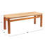 Banc en bois d'acacia et de jute, naturel
