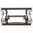 Gretta Merlot 2-Shelf Sofa Console Table