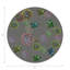 Succulents Floating Intenso Vegan Leather Round Coasters-749185317
