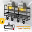 Armoire de rangement simple en acier (H 5,1 po x l 5,5 po x P 17,32 po)