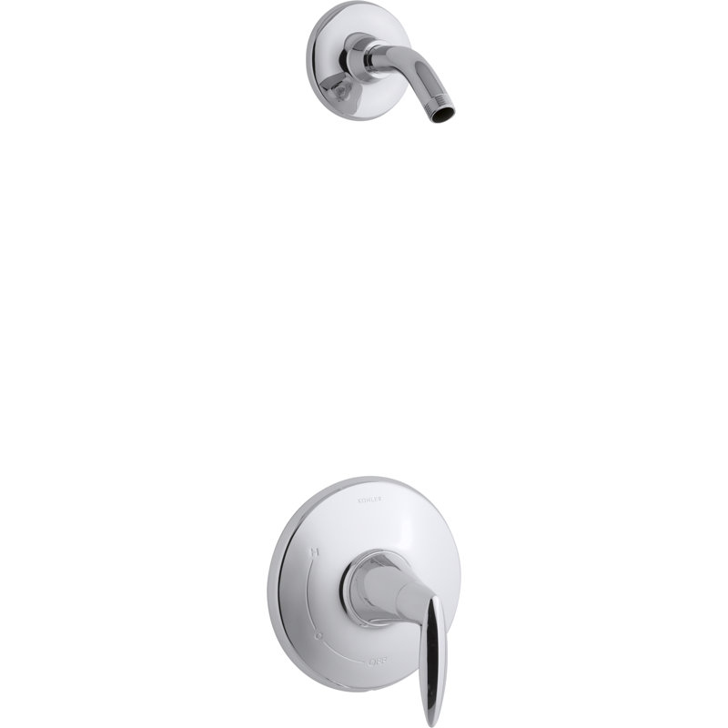 Kohler Alteo Rite-Temp Shower Valve Trim with Lever Handle, Less Showerhead, Polished Chrome