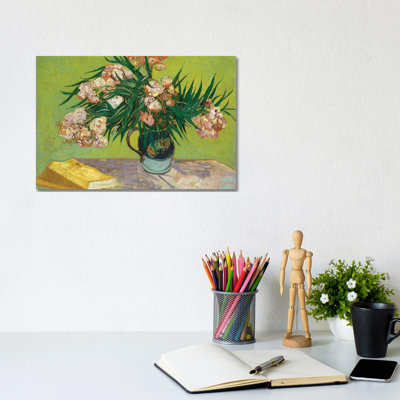 Oleanders by Vincent Van Gogh - Wrapped Canvas Painting