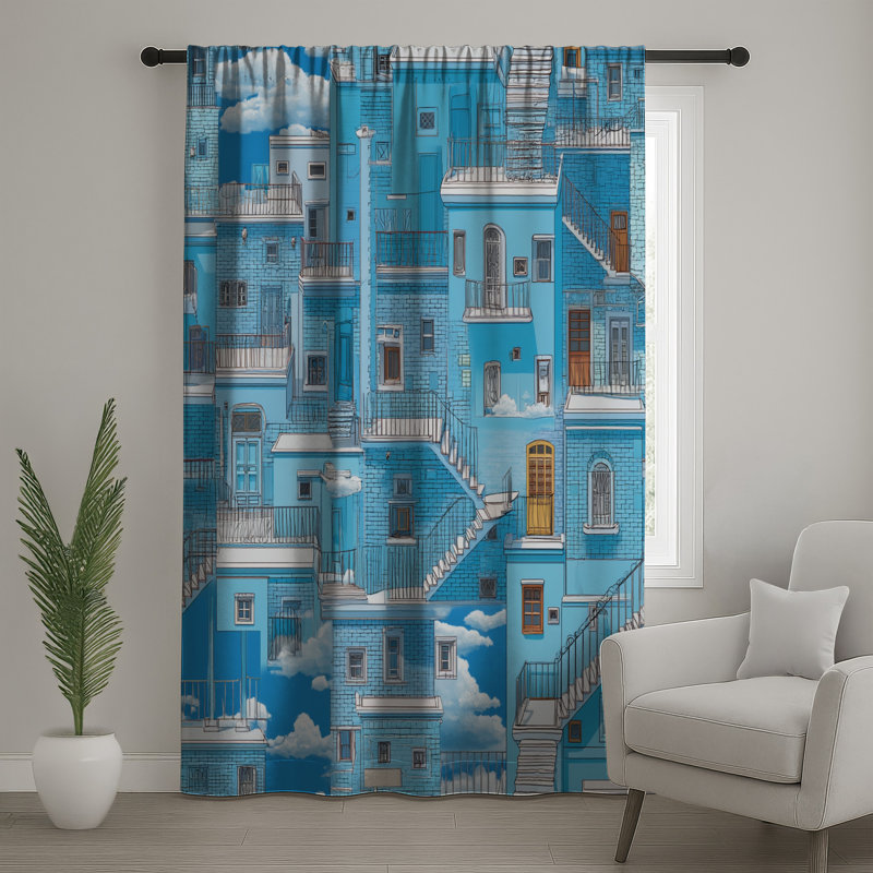 Rideaux de fenêtre pour bâtiments, voilages et rideaux occultant - 1 panneau, 50" x 92" - 1 Panel, Blocage